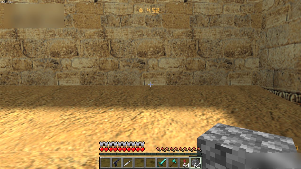 A second view of de_dust2 drawn by the modification